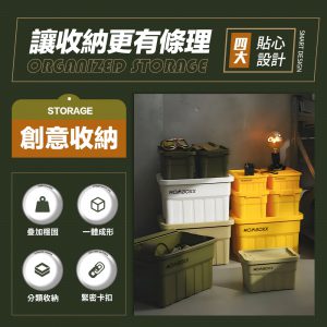 【FL生活+】工業風高荷重附蓋收納箱(A448~450)