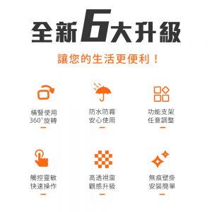 【FL生活+】360度旋轉伸缩壁掛防水手機支架(A-146)